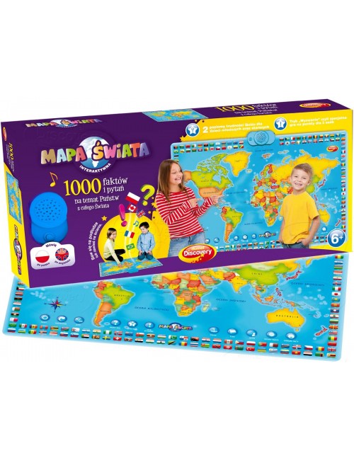 Dumel Discovery Interaktywna Mapa Świata Zabawka Edukacyjna 60853