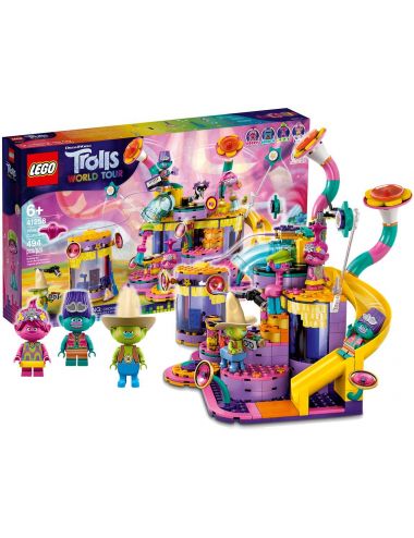 LEGO Trolls World Tour Vibe City Koncert Zestaw Klocków 41258