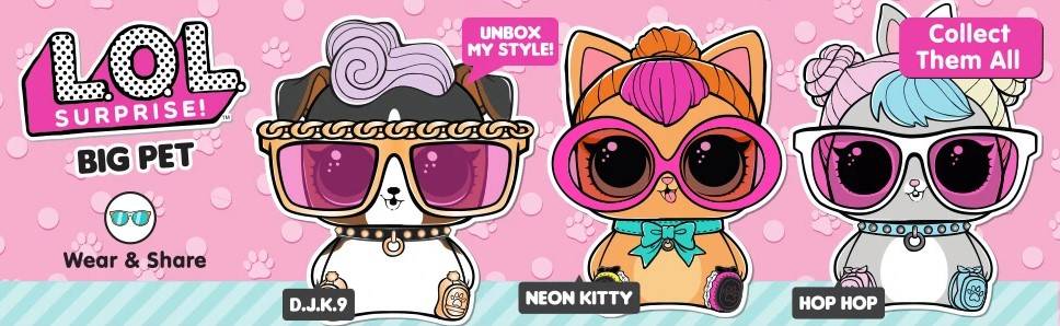 LOL Surprise Big Pet Neon Kitty Duze Zwierzatko 577720