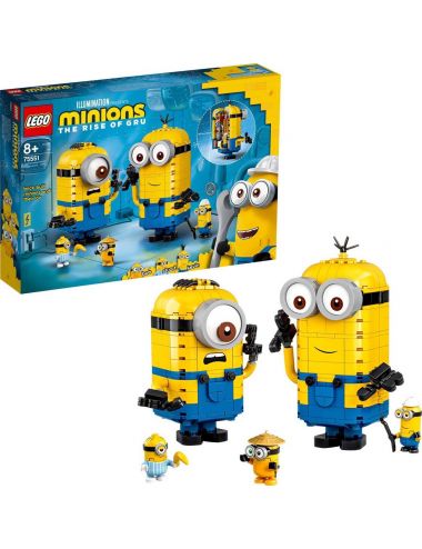 LEGO Minions Minionki z klocków i ich gniazdo 75551