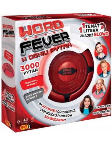 Epee Word Fever w Ogniu Pytań Gra Rodzinna 3000 Pytań 04121