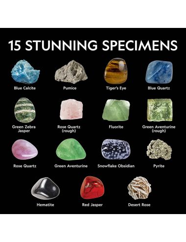 National Geographic Kamienie i Minerały Zestaw Startowy 15 Elementów