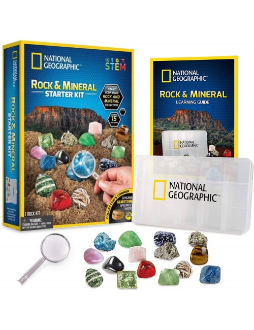 National Geographic Kamienie i Minerały Zestaw Startowy 15 Elementów