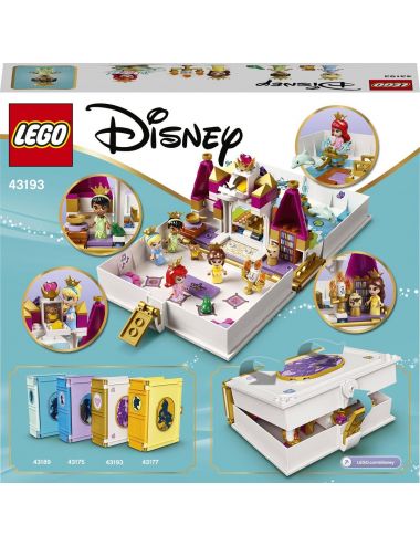 LEGO Disney Książka z przygodami Arielki, Belli, Kopciuszka i Tiany 43193