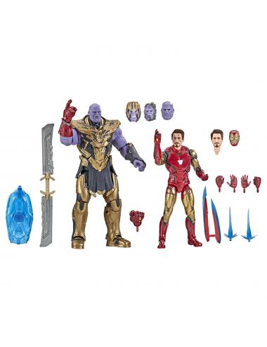 Hasbro Marvel Legends Avengers Iron Man Thanos Figurki Zestaw F0192