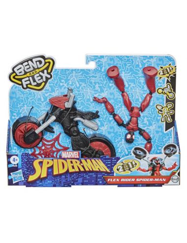 Hasbro Bend And Flex Spider Man z Motocyklem Figurka F0236