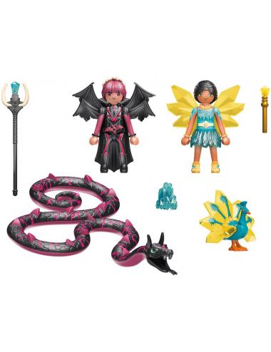 Playmobil Crystal Fairy i Bat Fairy z Tajemniczymi Zwierzątkami 70803