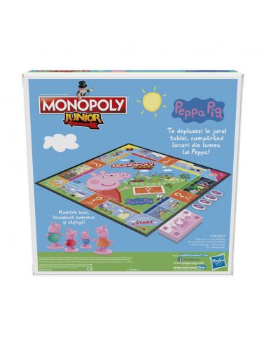 Hasbro Monopoly Junior Peppa Pig Świnka Gra Planszowa F1656