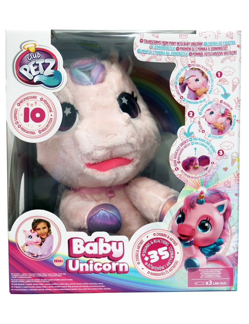 Club Petz My Baby Unicorn Jasny Różowy Interaktywny Jednorożec 093881SP