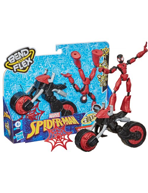 Hasbro Bend And Flex Spider Man z Motocyklem Marvel Figurka F0236