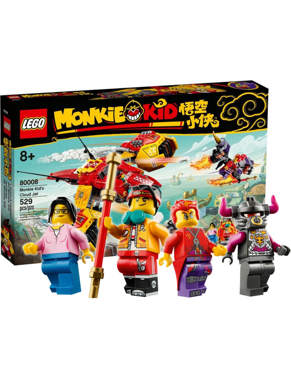 LEGO Monkie Kid Odrzutowiec Monkie Kida Zestaw 80008