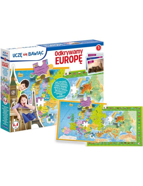 Clementoni Odkrywamy Europę Puzzle Mapa Europy Flagi Państw 50020