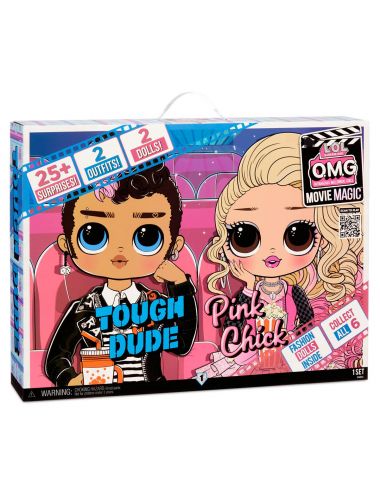 L.O.L. Surprise OMG Movie Magic Tough Dude i Pink Chick dwupak lalek 576501
