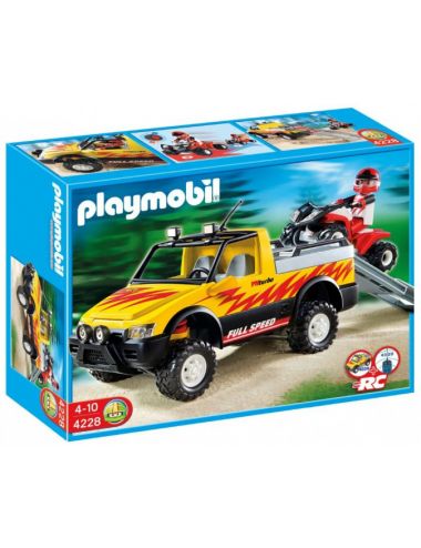 Playmobil Pick-up Z Quadem Wyścigowym Zestaw Klocki 4228