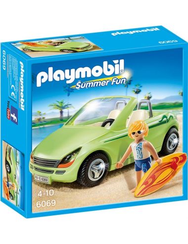 Playmobil Summer Fun Surfer z Kabrioletem Zestaw Klocki 6069