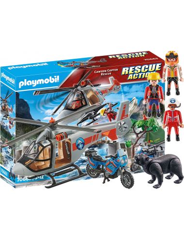 Playmobil Rescue Action Misja Ratunkowa Śmigłowca W Kanionie 70663