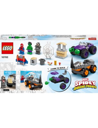 LEGO MARVEL Spiderman Hulk kontra Rhino - starcie pojazdów 10782