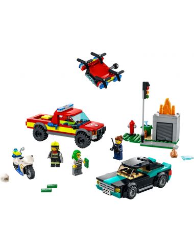 LEGO City Akcja Strażacka i Policyjny Pościg Zestaw 60319