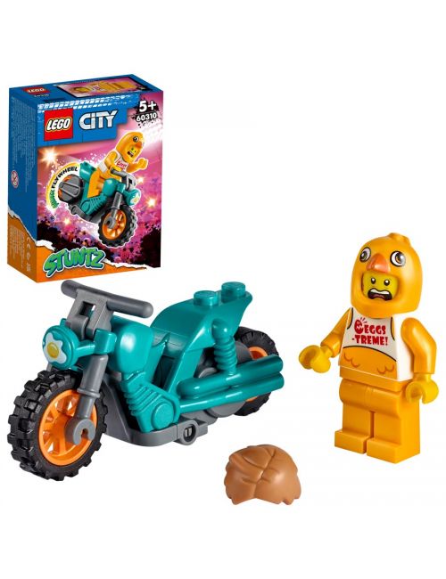 LEGO City Motocykl kaskaderski z kurczakiem 60310
