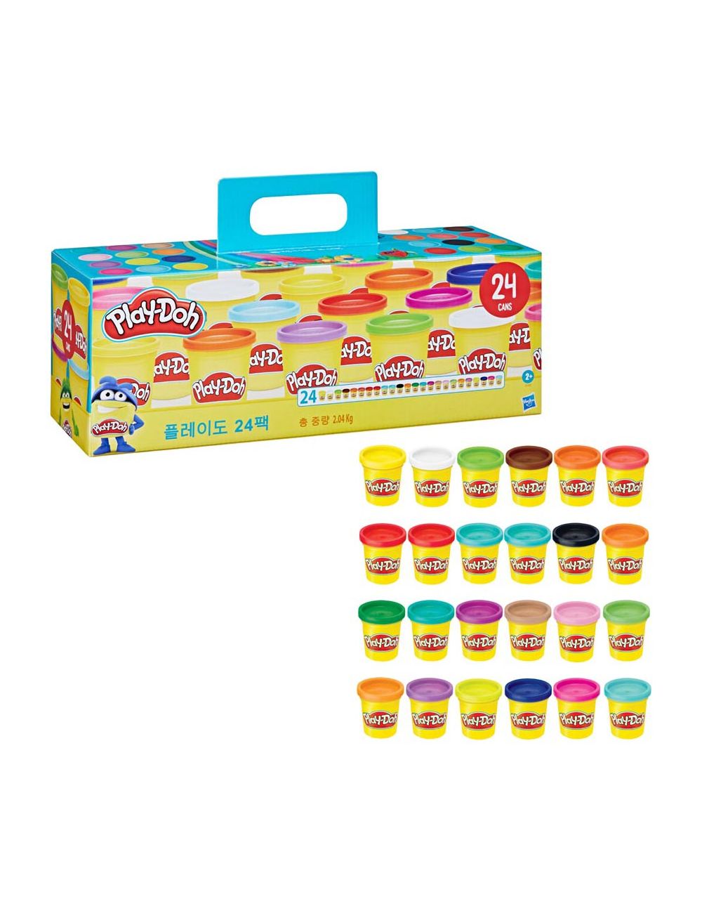 Play-Doh Ciastolina Walizka Plastelina 24 Tub Kubeczków Hasbro 20383