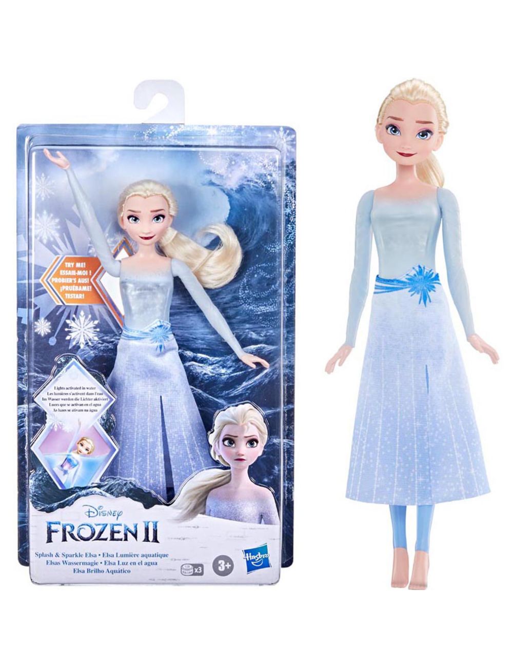 Kraina Lodu 2 Frozen Lalka Elsa Wodna Magiczna Świeci Hasbro F0594