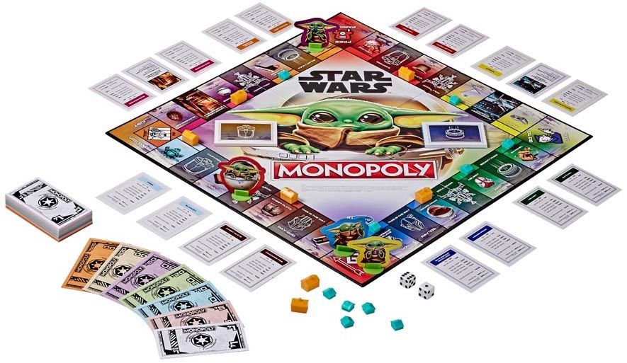 Monopoly Gra Planszowa Star Wars Baby Yoda Mandalorian Hasbro F2013