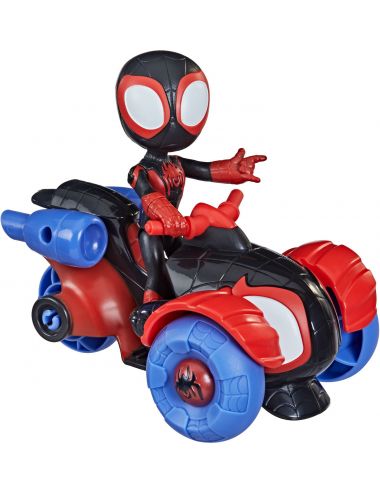 Marvel Spidey Amazing Friends Figurka Miles Morales Z Pojazdem Hasbro F1941