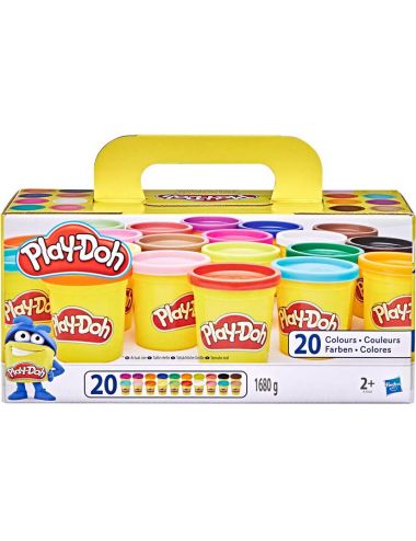 Play-Doh Ciastolina Walizka Plastelina 20 Tub Kubeczków Hasbro A7924