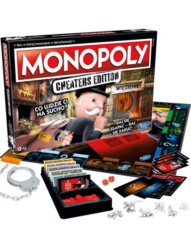 Hasbro Monopoly Cheaters Edition Gra Planszowa Rodzinna E1871