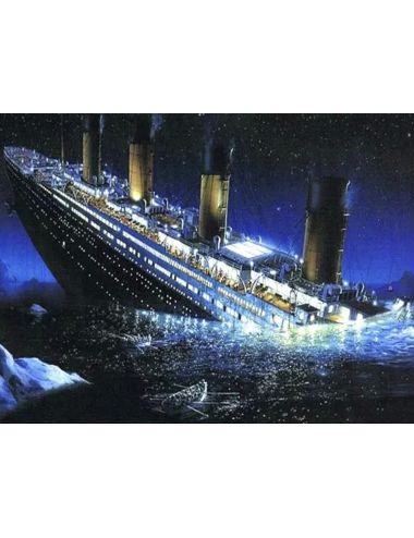 Mozaika Diamentowa 5D Haft Malowanie Titanic Statek 1006306