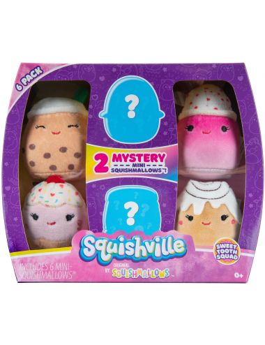 Squishville Sweet Tooth Squad Zestaw 6-pak Squishmallows Pluszaki