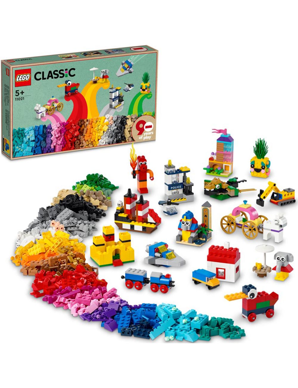 LEGO Classic 90 lat zabawy Zestaw Klocków 11021