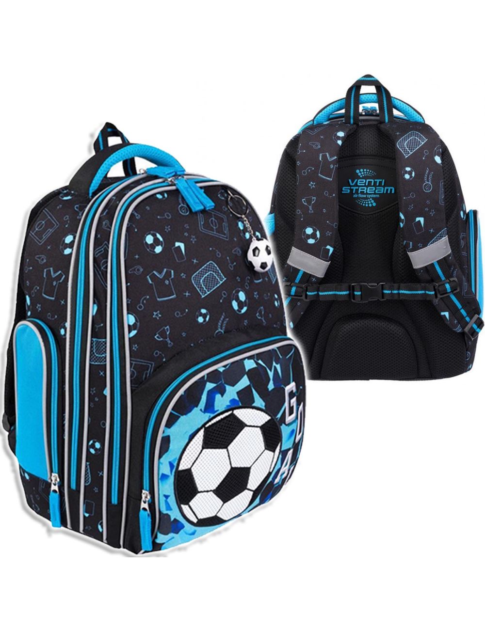 St.Majewski Plecak Szkolny Bambino Soccer Piłka Nożna Premium 3071