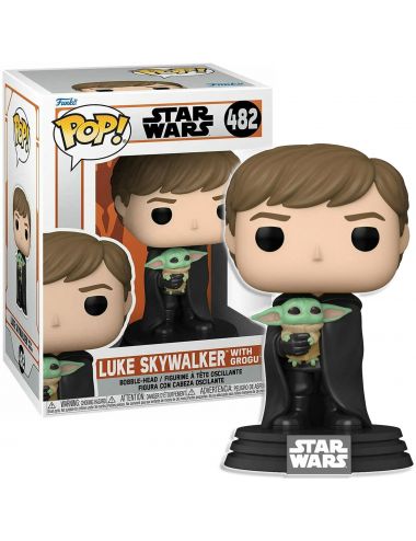 Funko POP! Star Wars Mandalorian Luke Skywalker With Grogu Figurka Winylowa 482 58290
