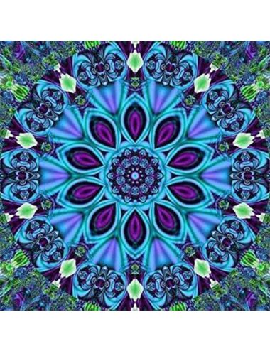 Mandala Diamentowa Mozaika 7D Koło W Kwadracie 1006551